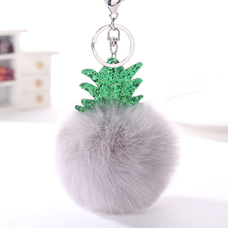 Wholesale Christmas Ball Plush Keychain